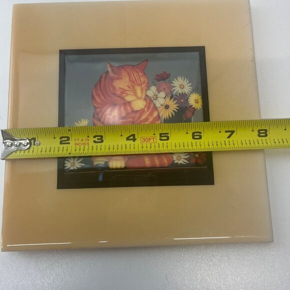 Cat Art Deco Tile Wall Hanging Grander Images USA Made Table Top Art - Picture 8 of 10